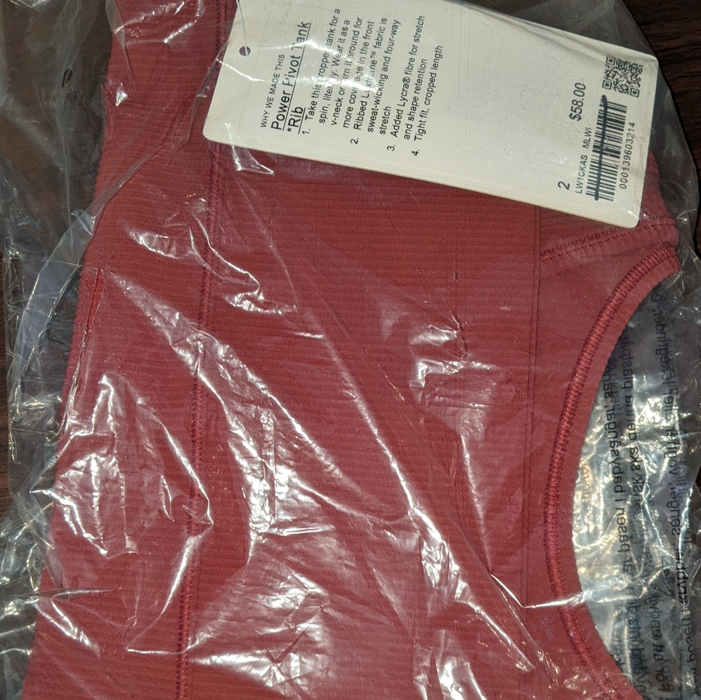 Power Pivot Tank Top *Rib 2 NWT - Picture 5 of 7
